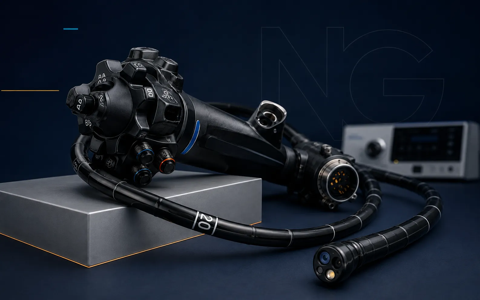 Flexible endoscope under assessment